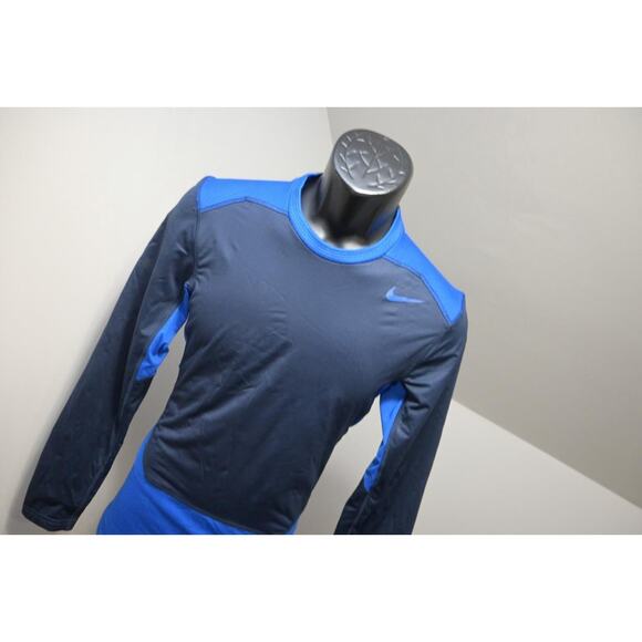 Nike Pro Combat Hyperwarm Shield Gym Shirt Dri Fit Fitted Long Sleeve Mens Small - Picture 4 of 9